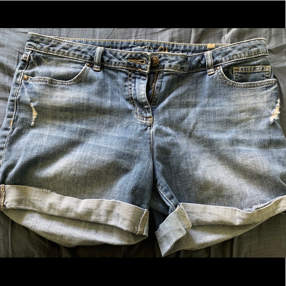 Distressed Size 16 Jean Shorts
